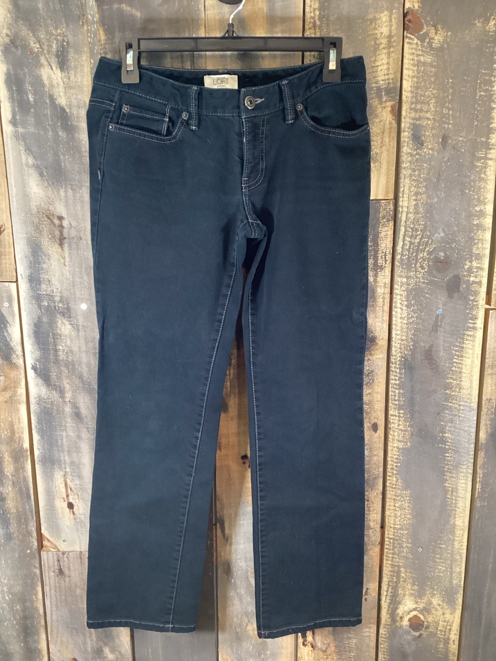 Ann Taylor Loft low rise black jeans women’s size 4P